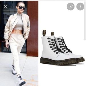 White Luana Dr. Martens Combat Boot EU41/Size 9 (fits US10)